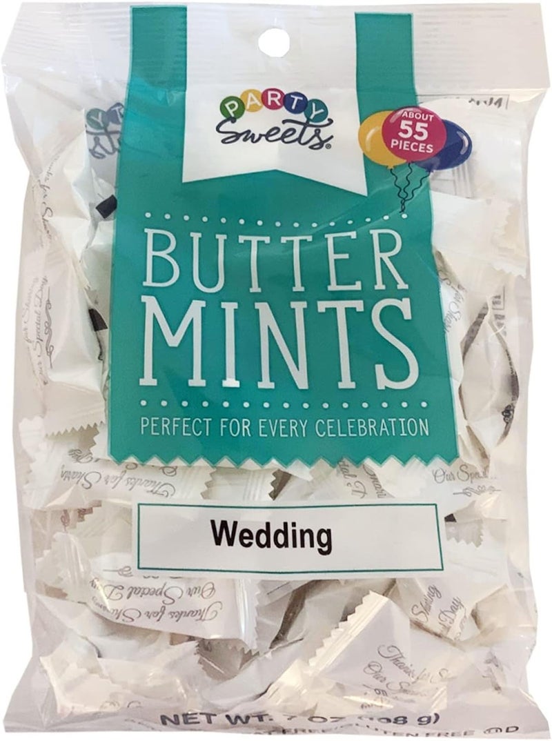 Hospitality Mints Party Sweets Wedding Buttermints - 7-Ounce Bags (Pack of 6) - Image 1